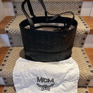 MCM Black Shopper Bag w/dust bag